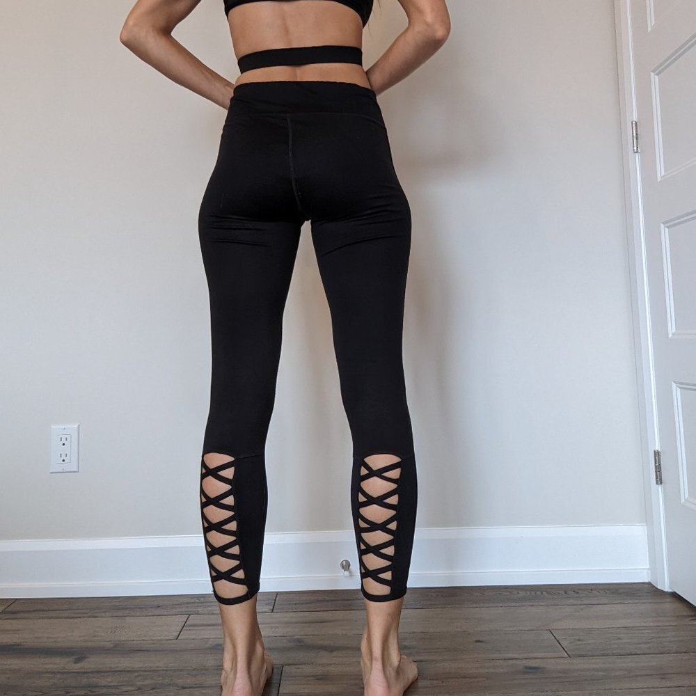 Hyba, leggings, black, size Medium
